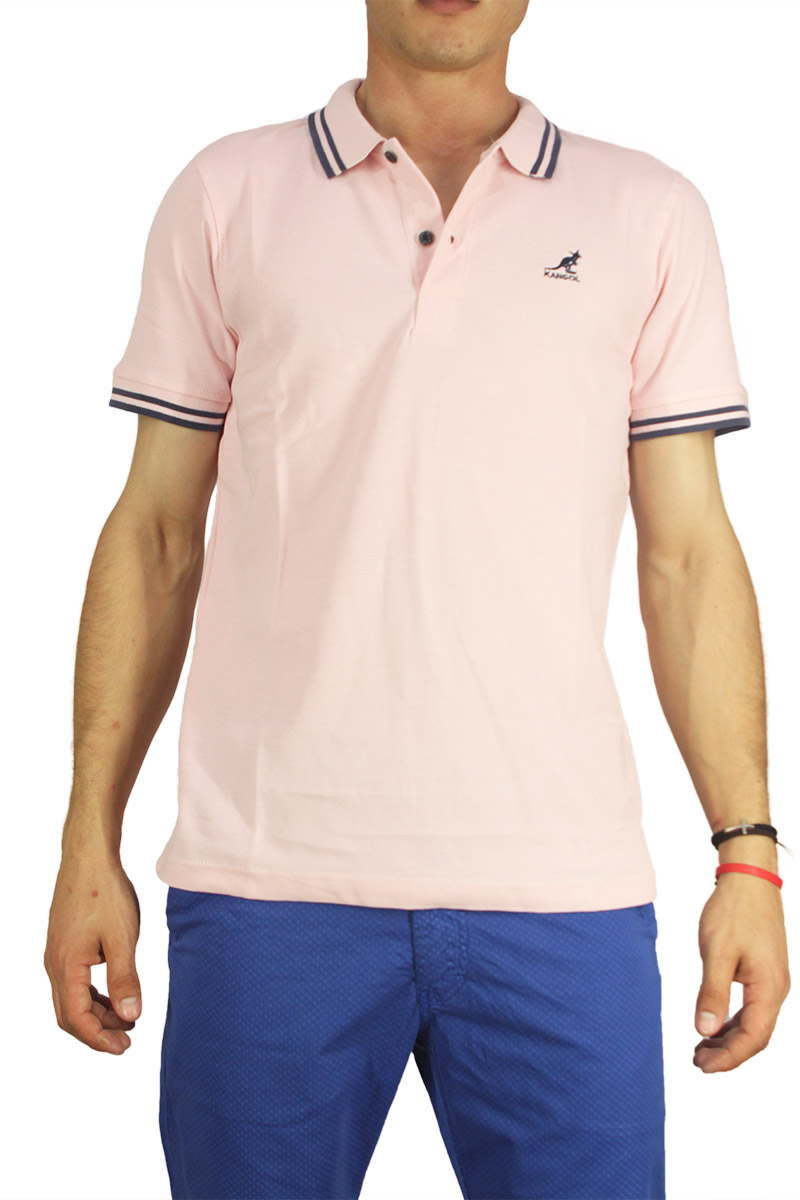 Kangol polo μπλουζάκι Joshua παλ ροζ