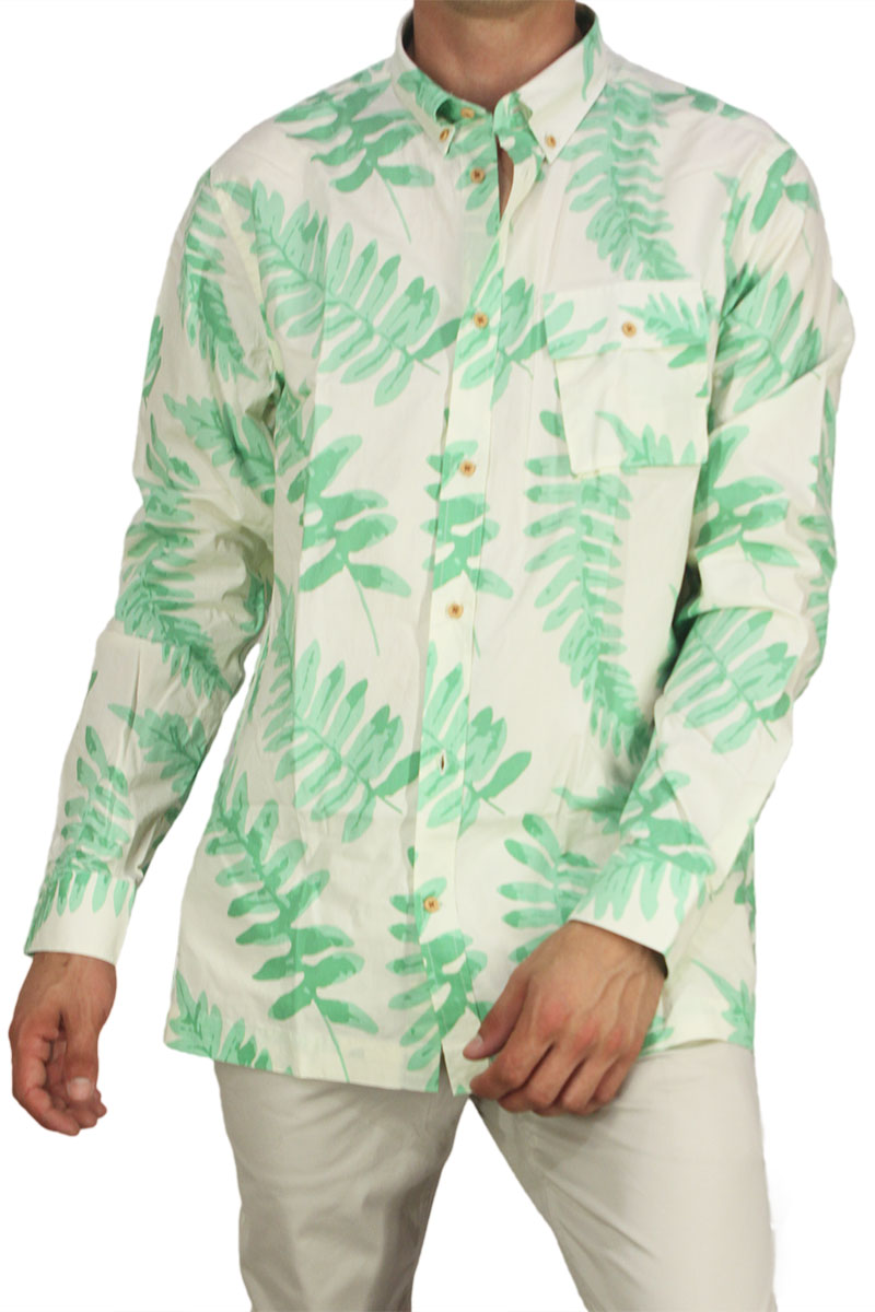 Wesc relaxed fit ανδρικό πουκάμισο σαμπανιζέ Tropical