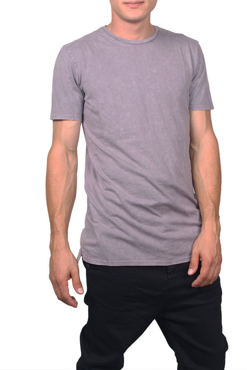 Globe longline t-shirt Goodstock μελιτζανί ξεθωριασμένο