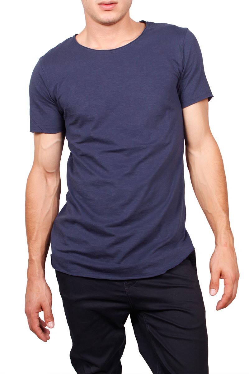 Anerkjendt longline t-shirt Ahrent μπλε