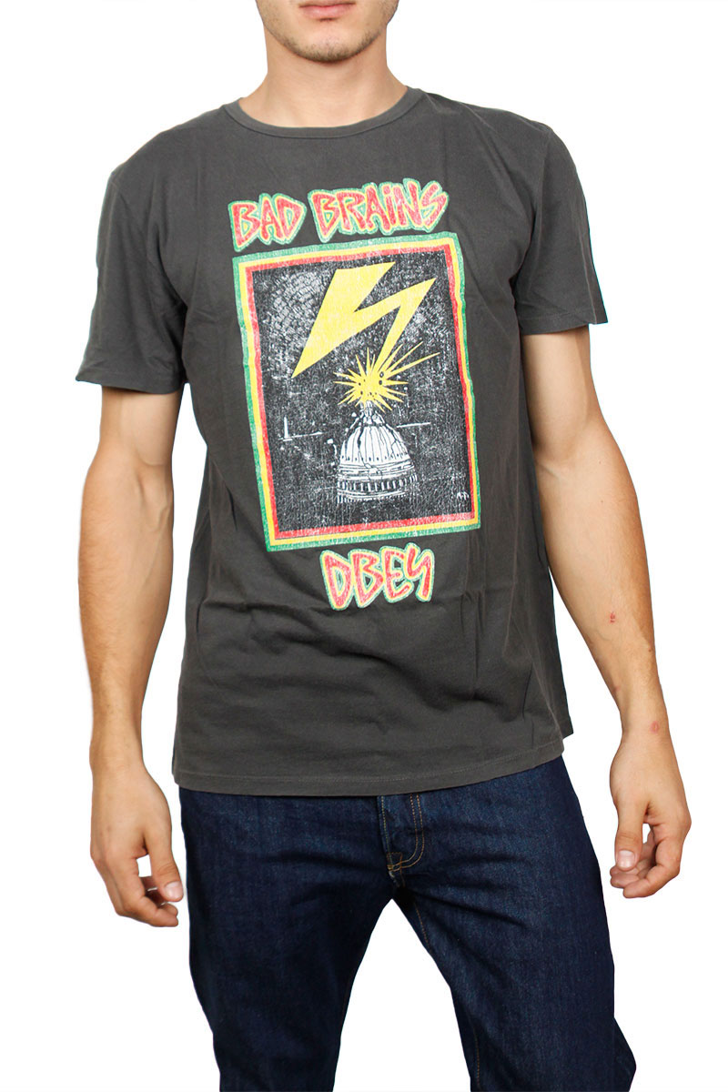 Obey Bad Brains X Obey Tour 89 t-shirt dusty μαύρο