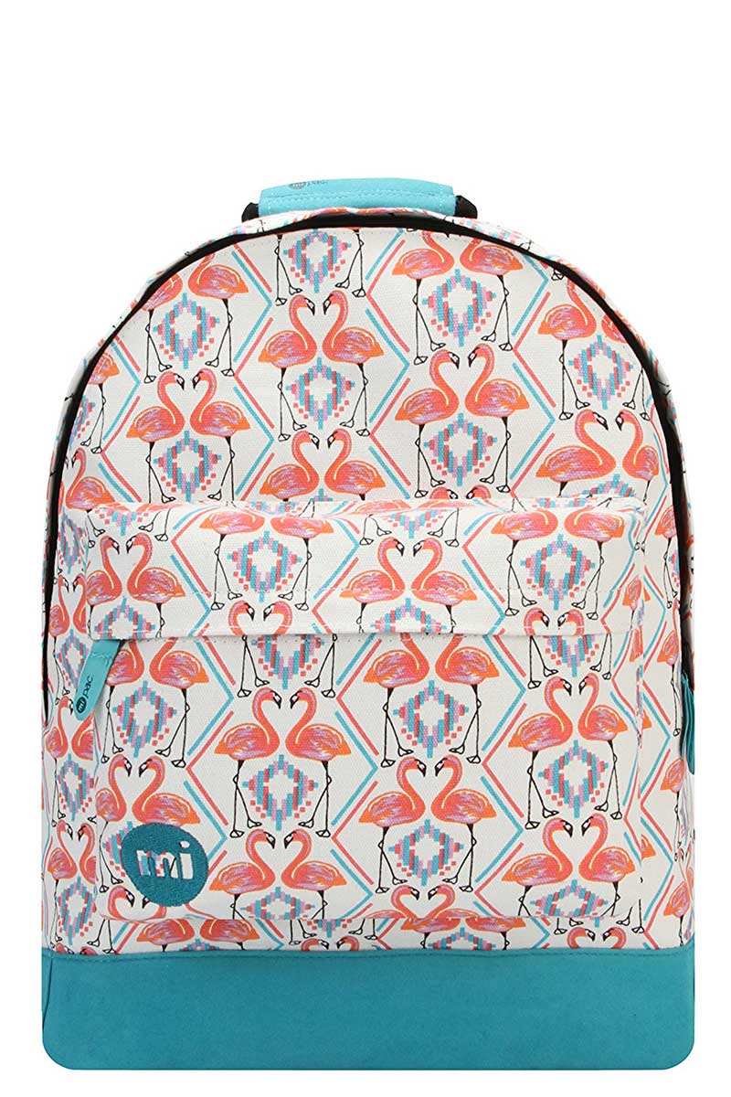 Mi-Pac Premium print backpack flamingos white