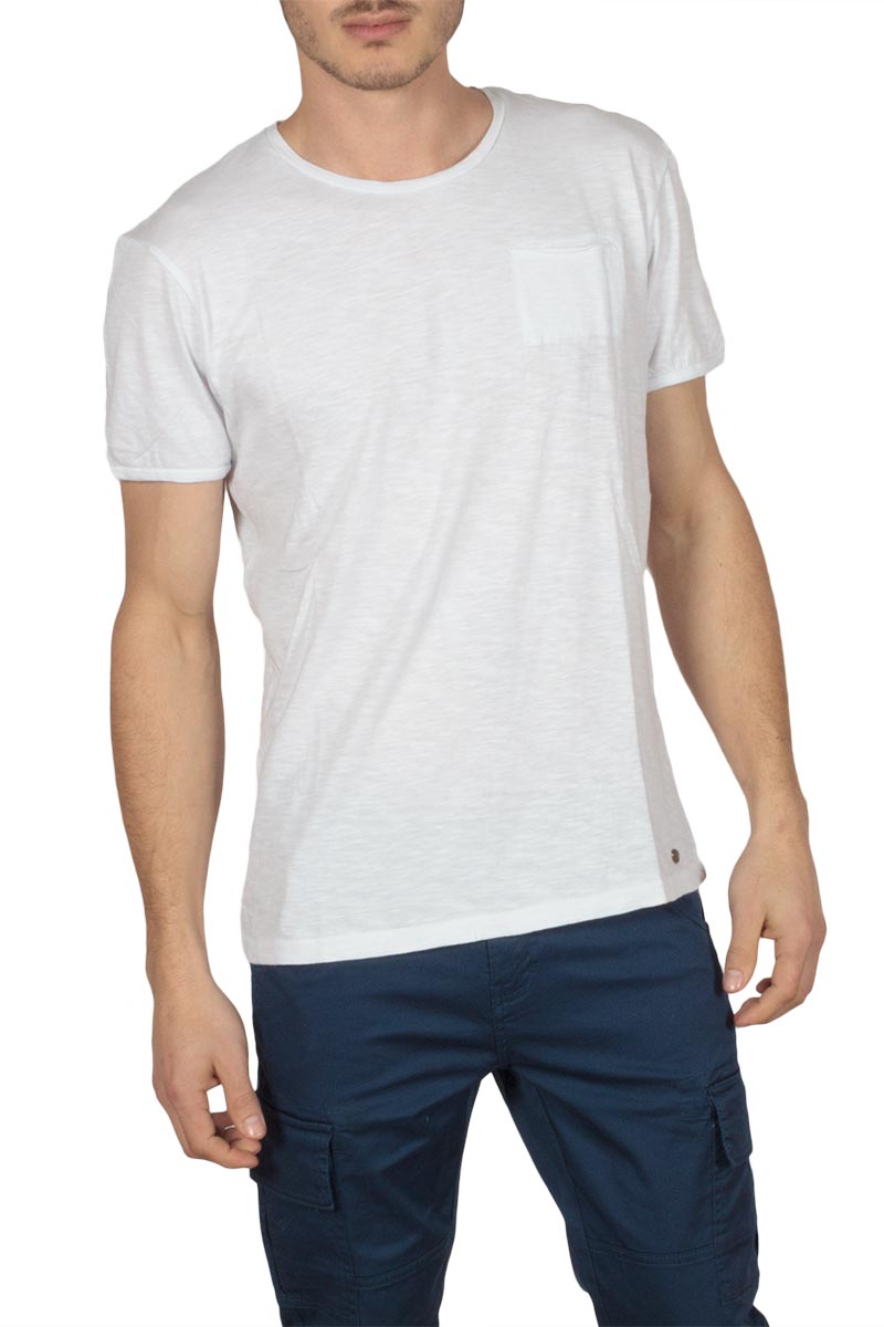 Superior Vintage T-shirt λευκό με τσεπάκι
