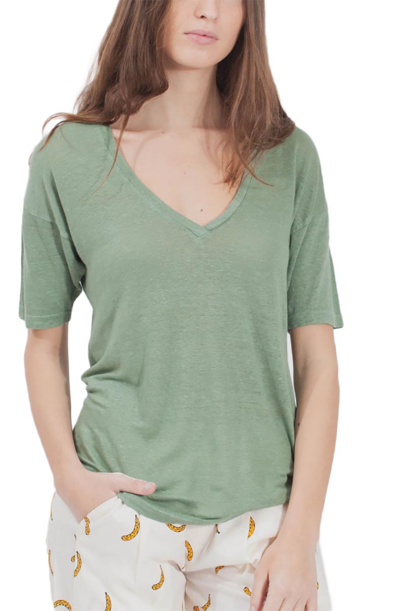 Thinking Mu Hemp γυναικείο T-shirt ανοιχτό πράσινο
