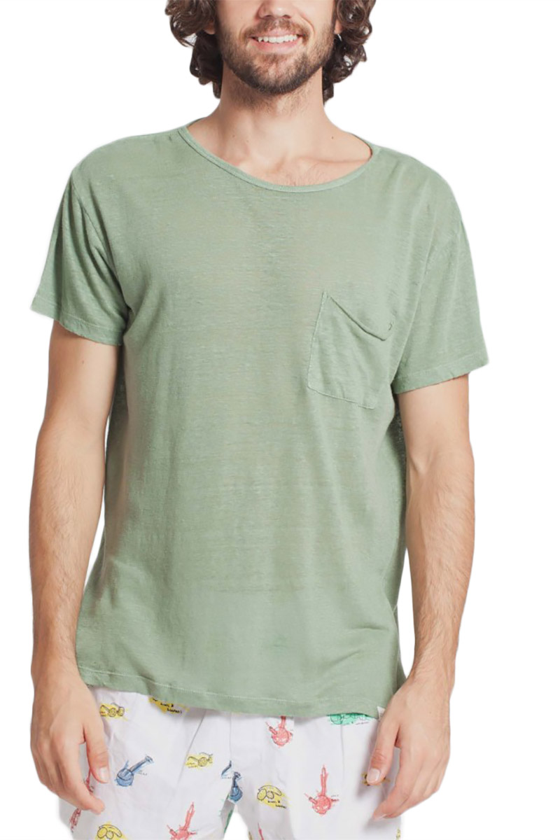 Thinking Mu Hemp t-shirt ανοιχτό πράσινο