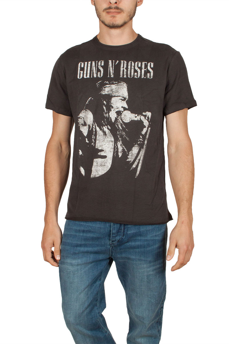 Amplified Guns n Roses Axl Life Profile t-shirt ανθρακί