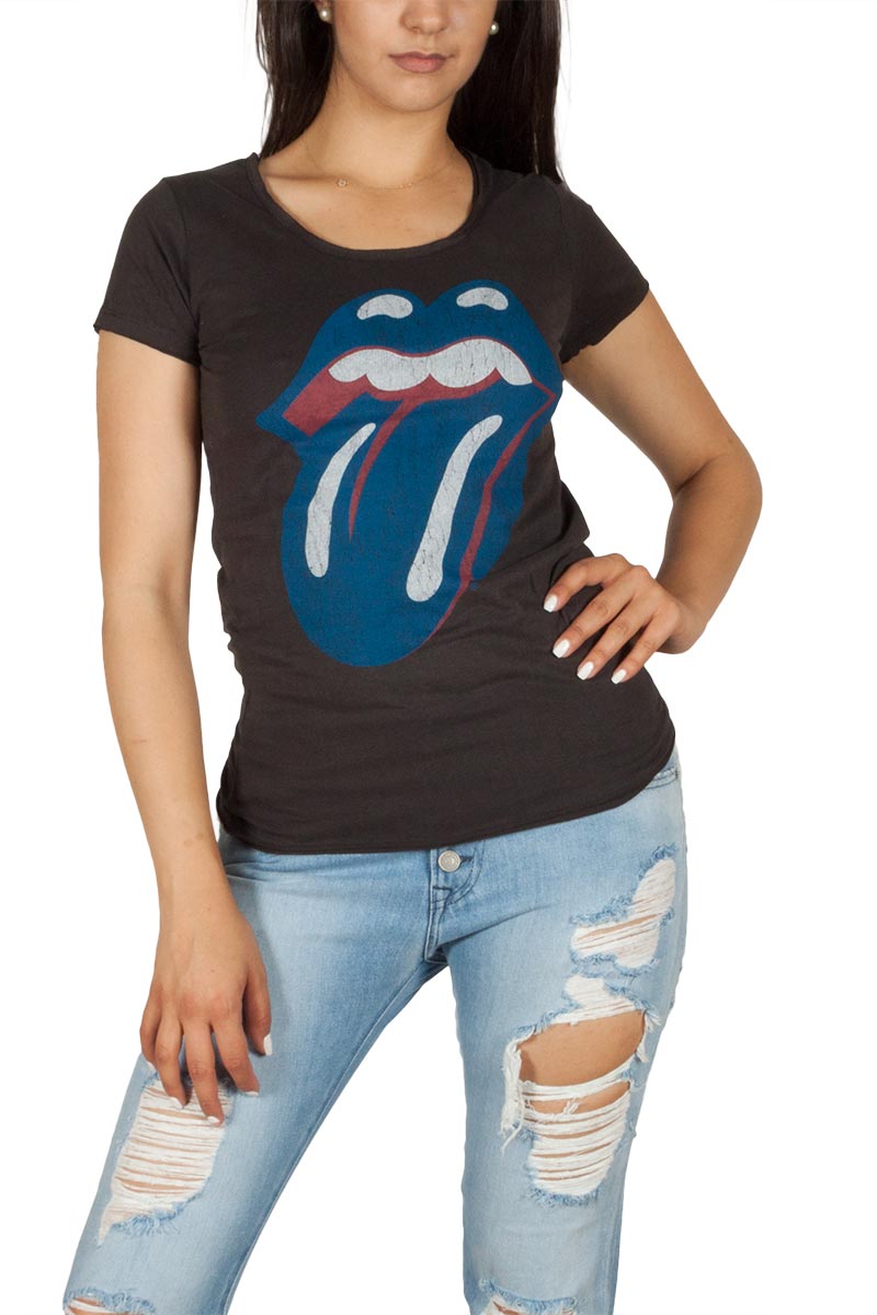 Amplified Rolling Stones Blue and Lonesome T-shirt γυναικείο ανθρακί