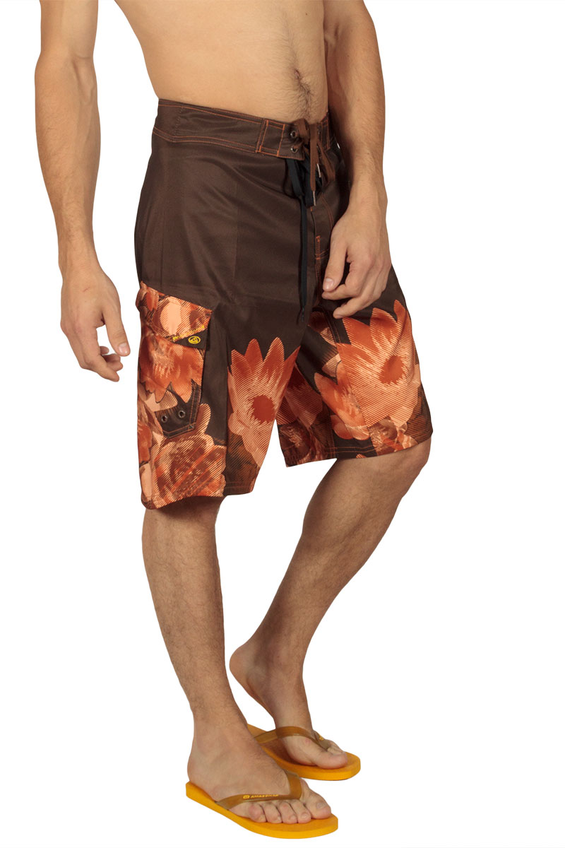 Reef ανδρικό board shorts μαγιό καφέ