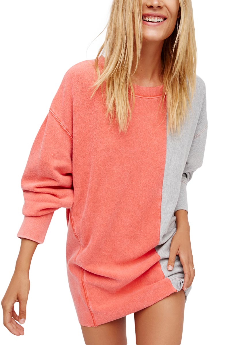 Free People Coloring pullover φούτερ poppy red combo
