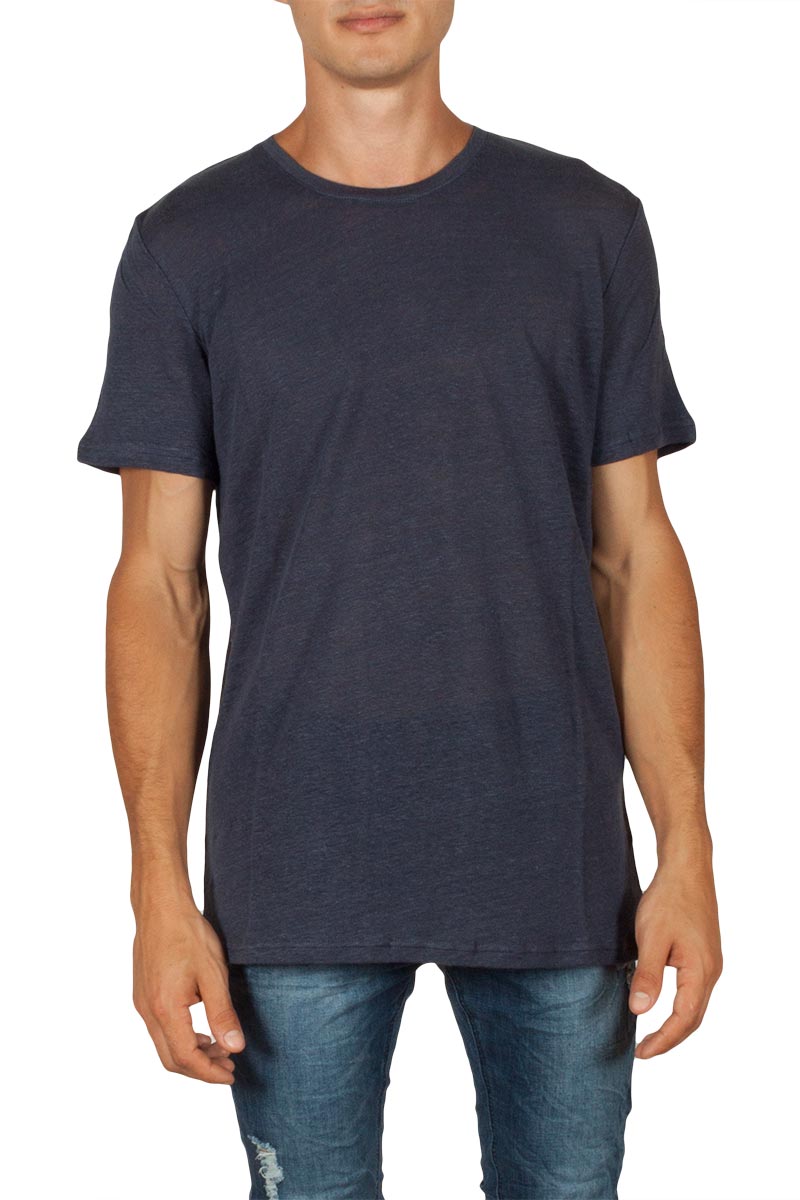 Minimum Declan ανδρικό t-shirt σκούρο μπλε μελανζέ