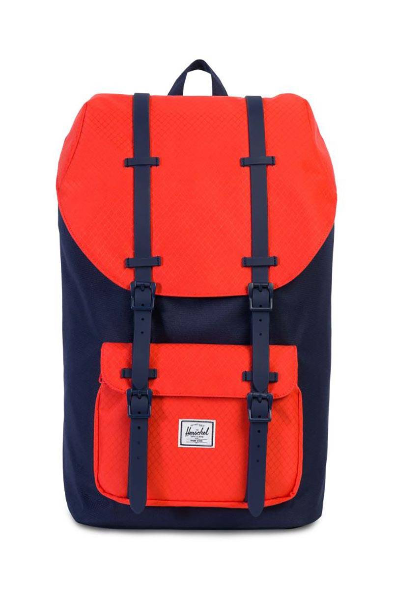Herschel Supply Co. Little America backpack peacoat/hot coral