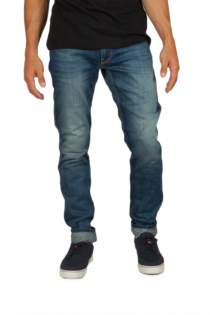 Replay ανδρικό Anbass slim fit jeans deep blue