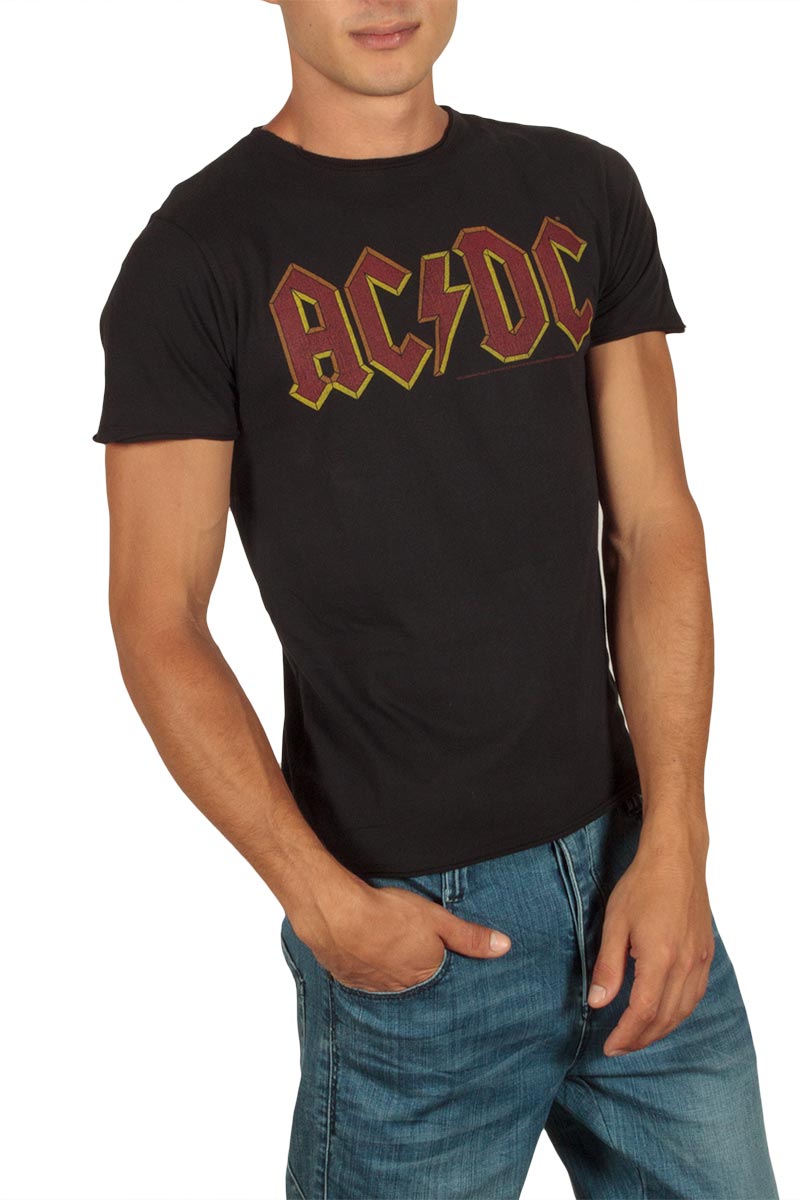 Amplified ACDC logo t-shirt μαύρο