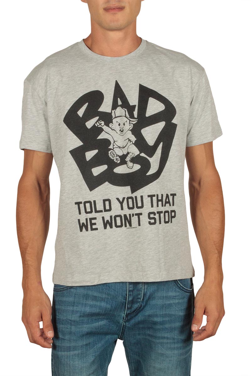 Amplified Bad Boy Told you that we wont t-shirt γκρι μελανζέ