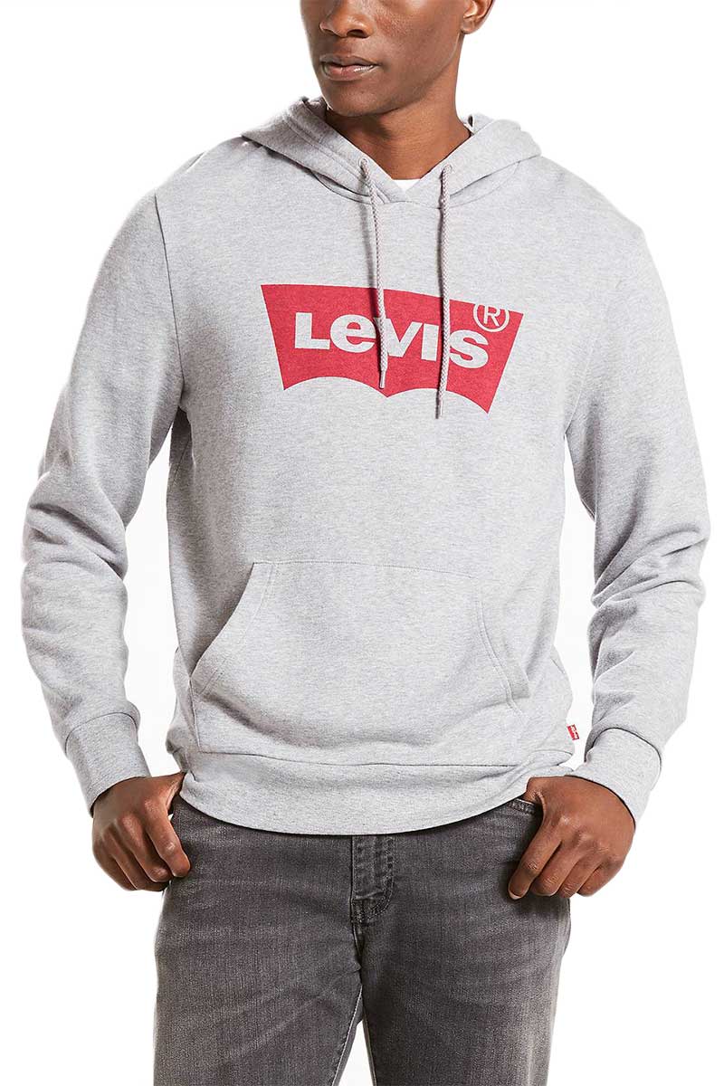 LEVI'S® Housemark ανδρικό φούτερ κουκούλα γκρι μελανζέ