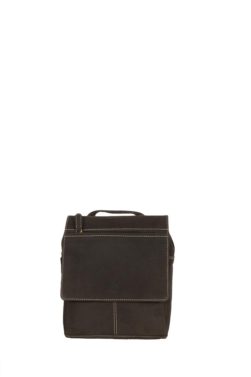 Hutmann δερμάτινο backpack vintage μαύρο
