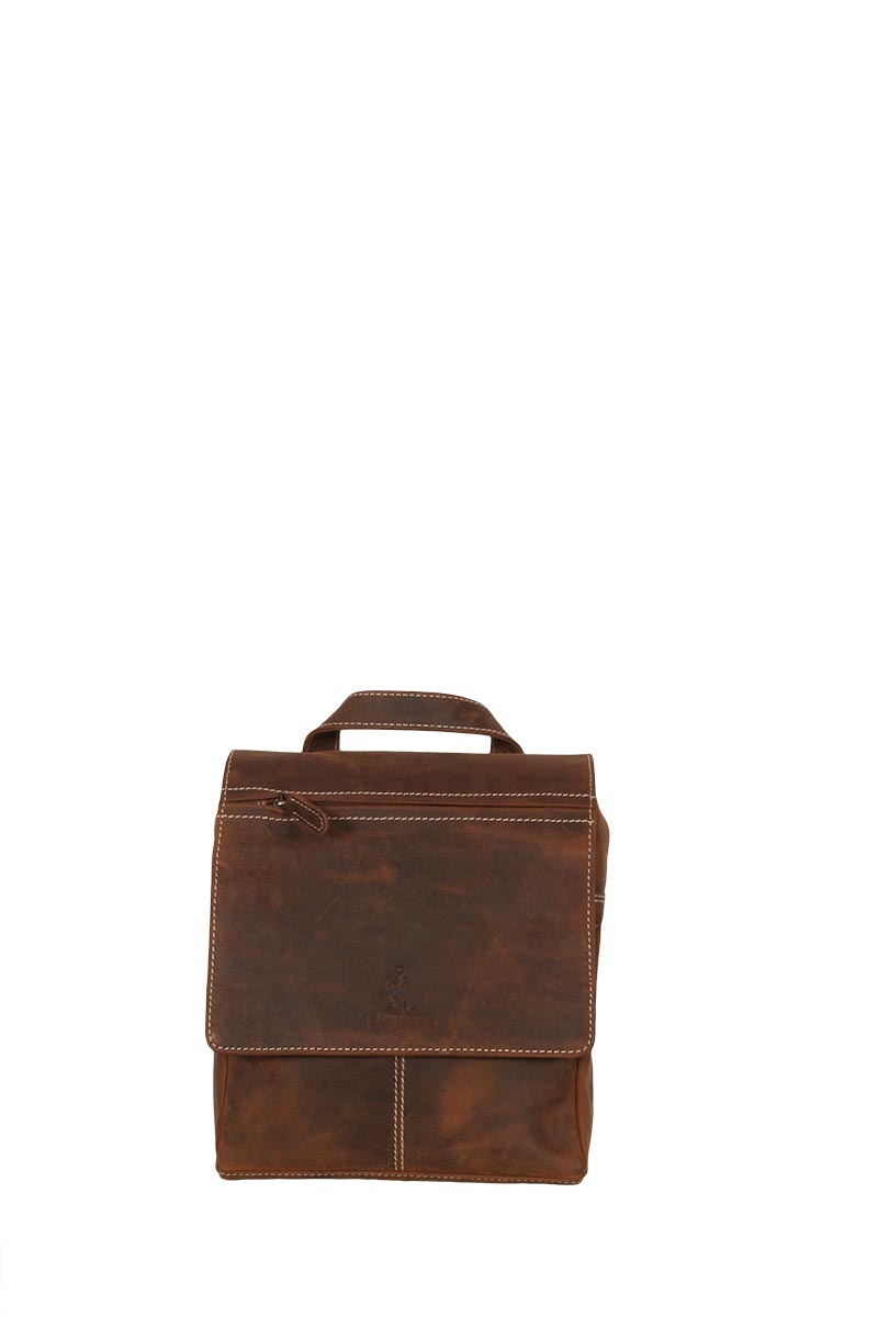 Hutmann δερμάτινο backpack vintage καφέ
