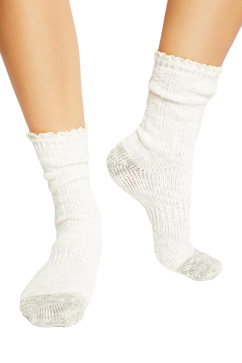 Free People Melbourne heathered crew socks