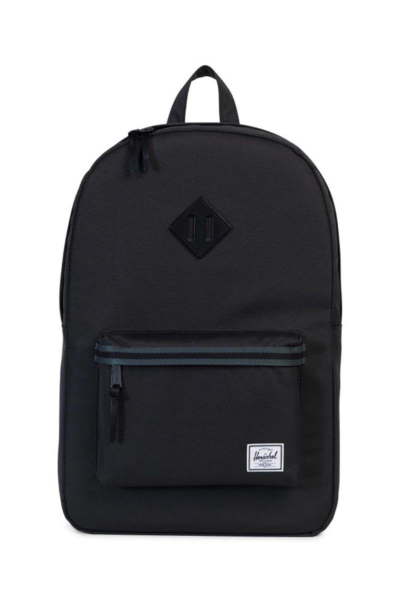 Herschel Supply Co. Heritage Offset backpack black/dark shadow/leather