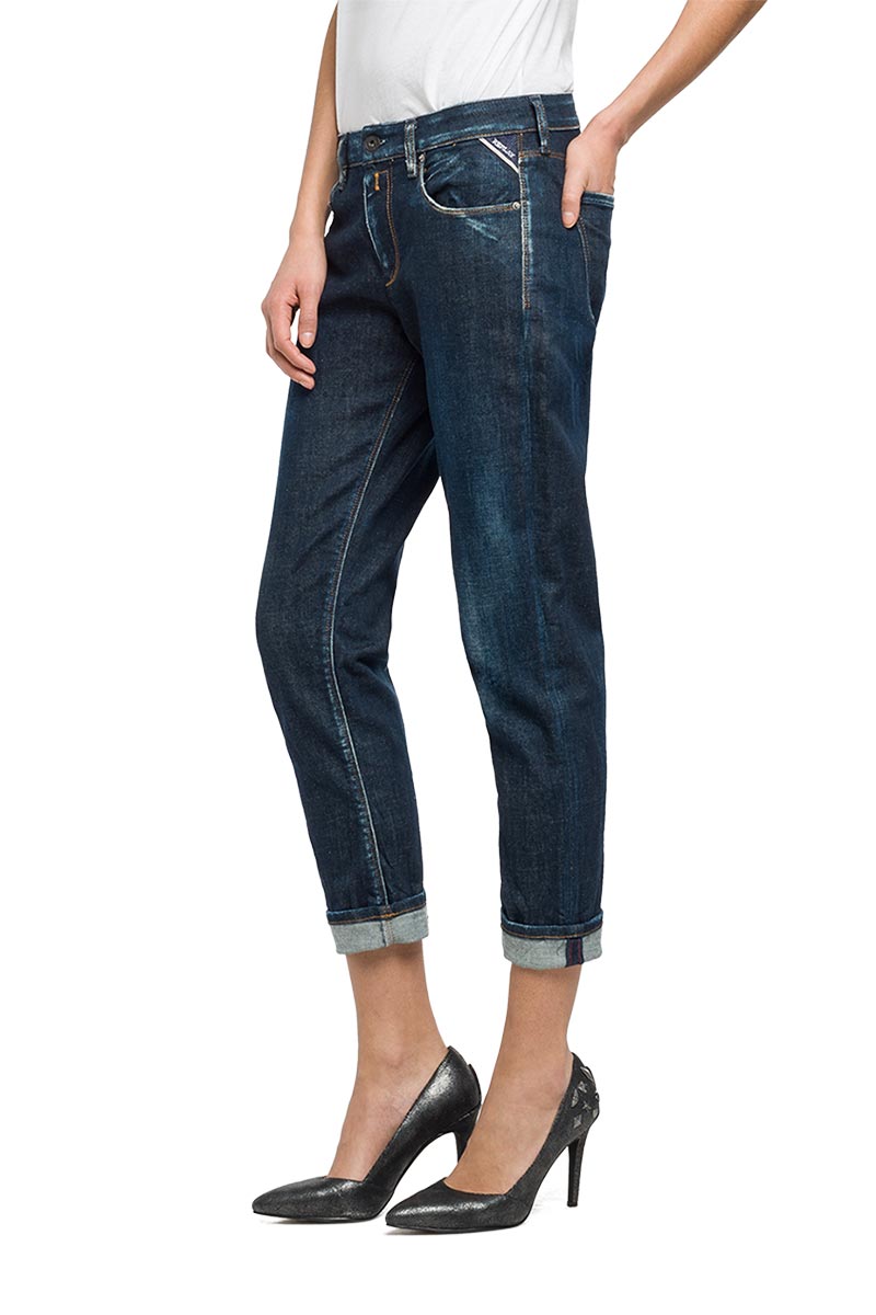 Replay Sophir carrot fit jeans dark blue