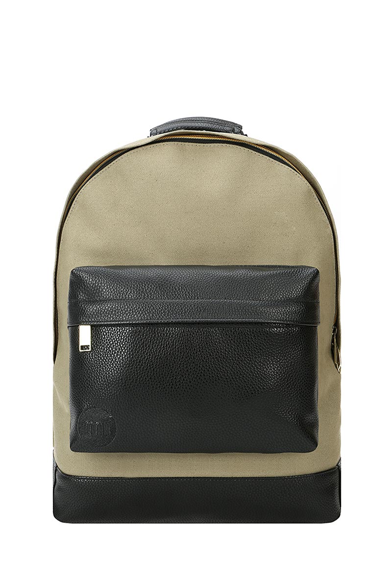 Mi-Pac Gold backpack canvas tumbled khaki/black