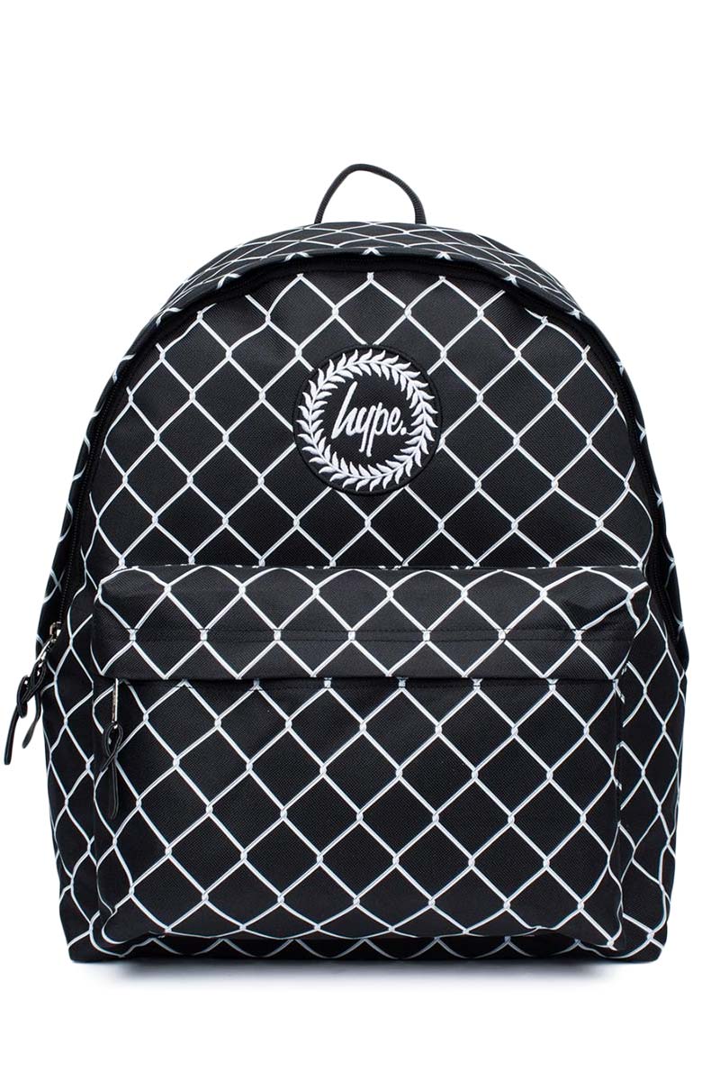 Hype black mesh fence backpack