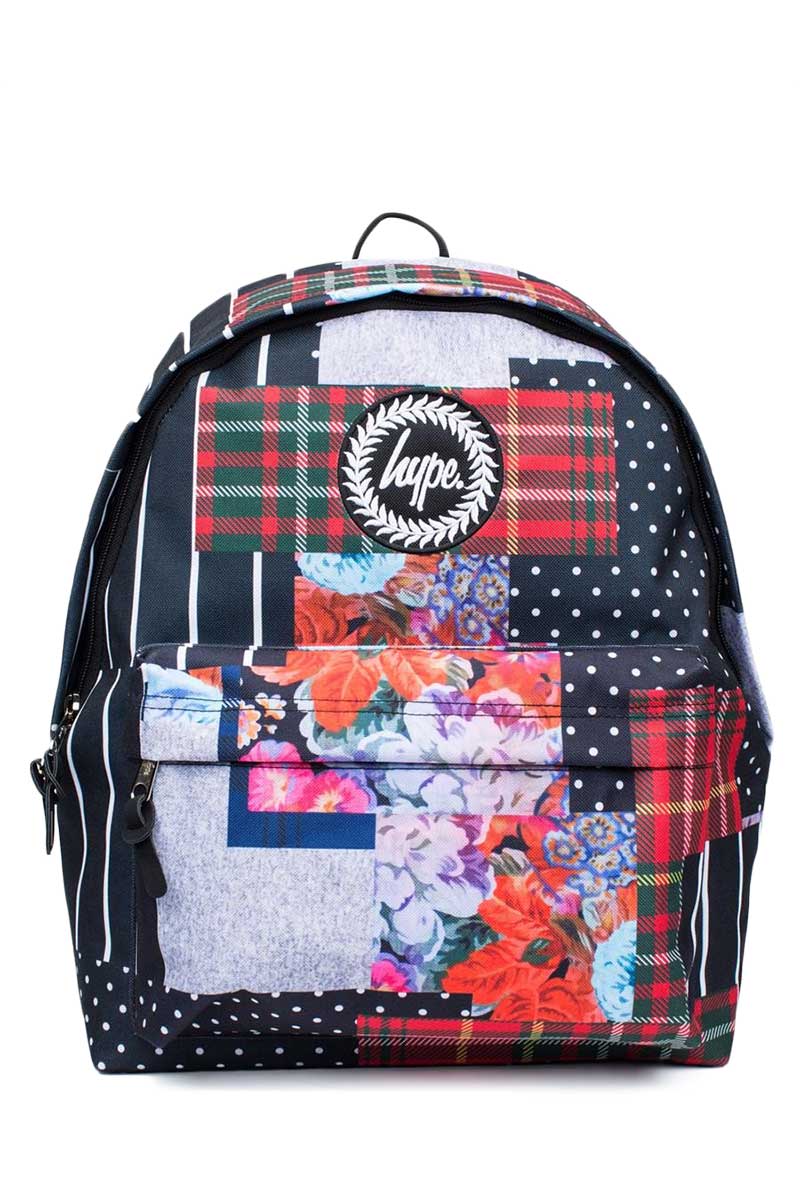 Hype patchwork backpack