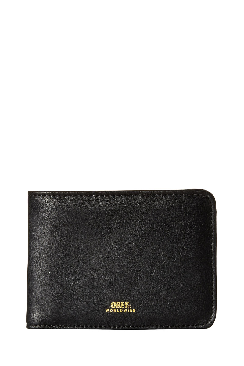 Obey Gentry bi-fold wallet black