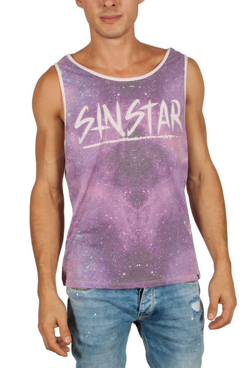 Sinstar αμάνικη μπλούζα μωβ