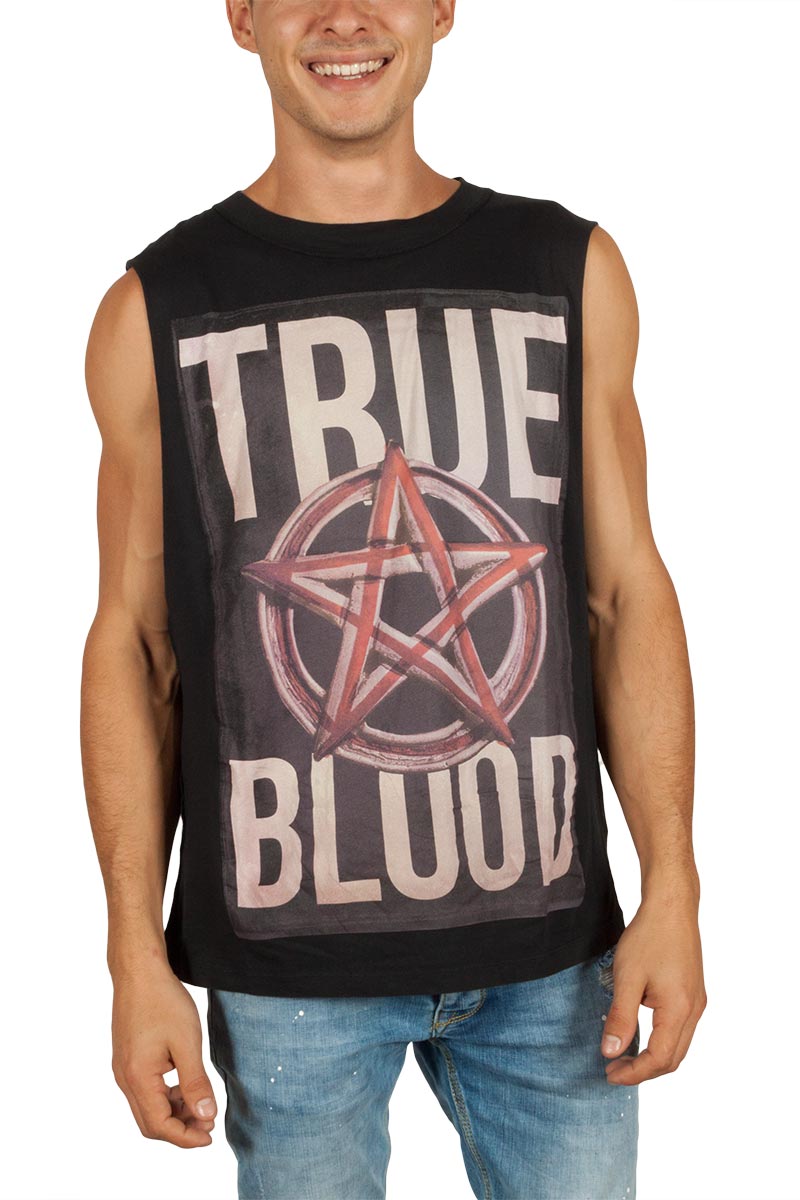 Sinstar True blood αμάνικη μπλούζα μαύρη