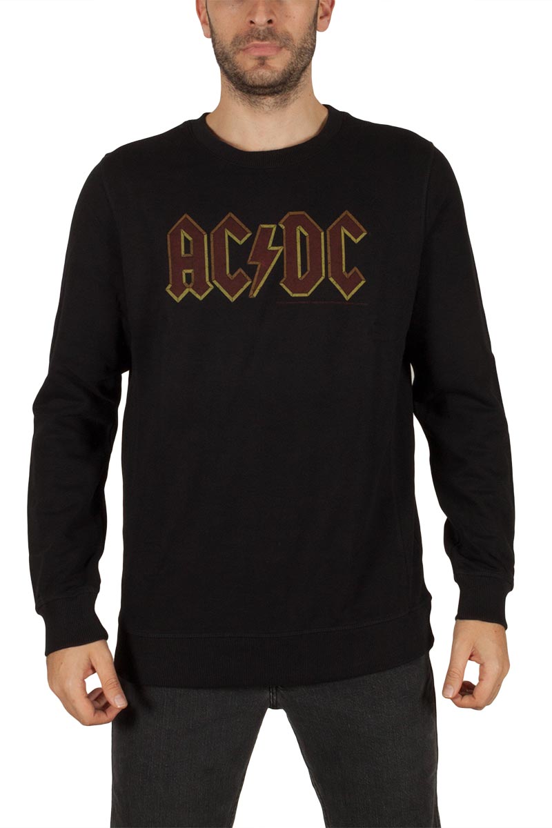 Amplified ACDC logo ανδρικό φούτερ μαύρο