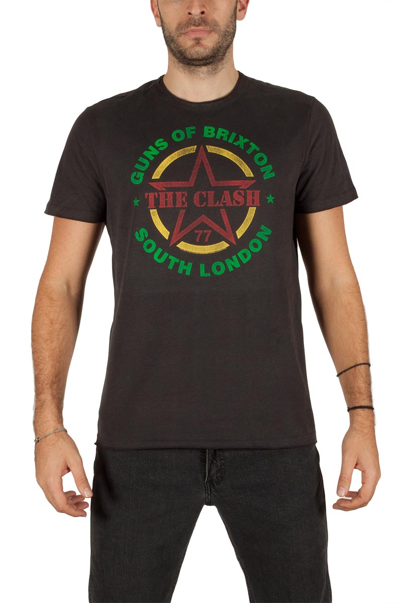 Amplified The Clash Guns of Brixton t-shirt ανθρακί