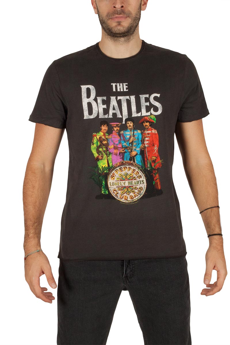 Amplified The Beatles Lonely hearts t-shirt ανθρακί