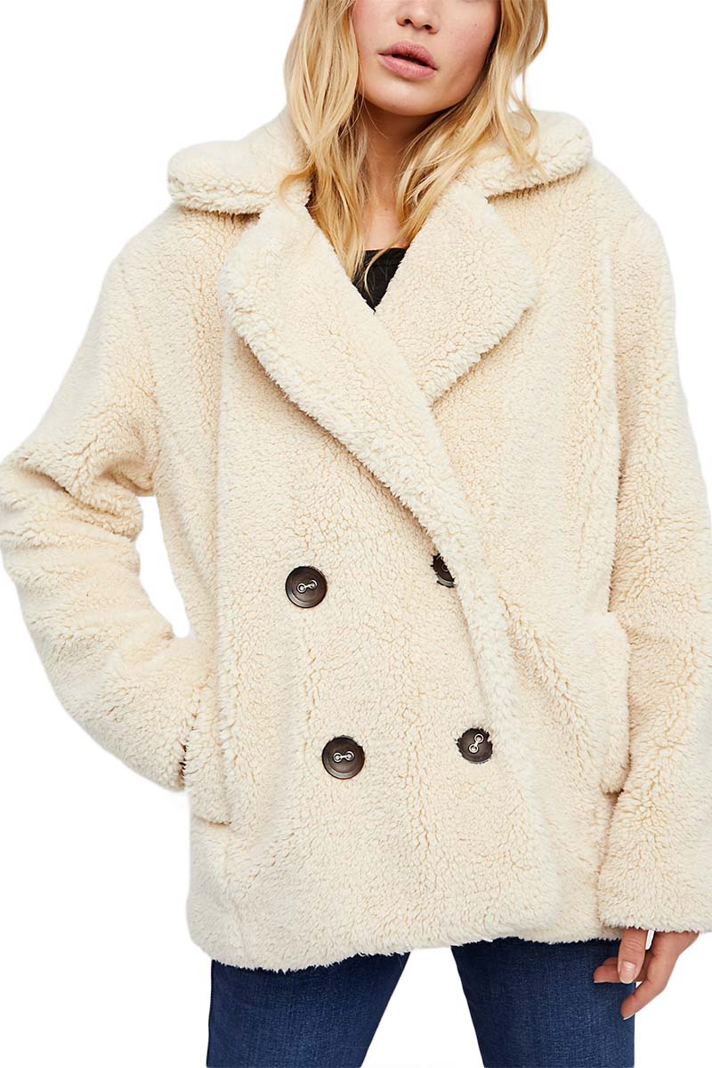 Free People Teddy peacoat