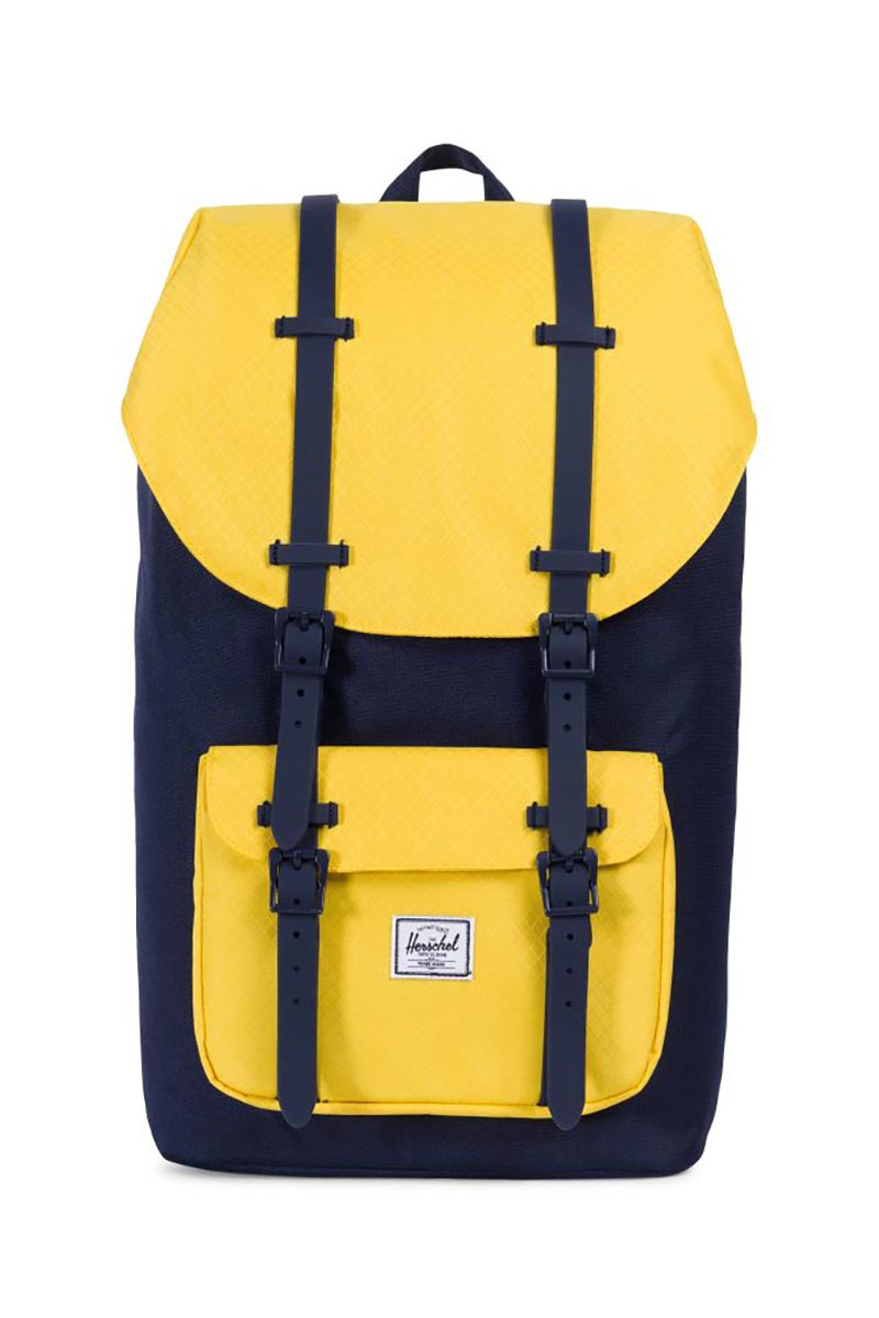 Herschel Little America backpack peacoat/cyber yellow