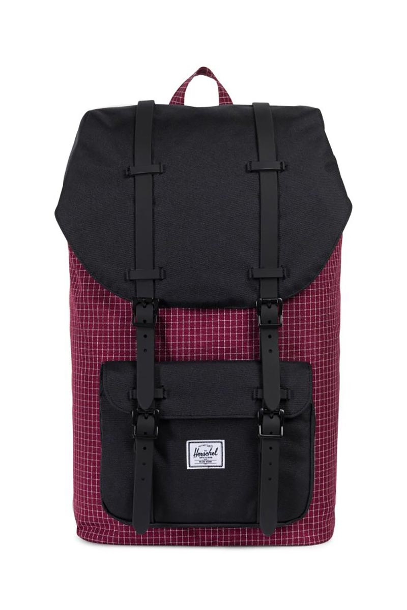 Herschel Little America backpack windsor wine grid