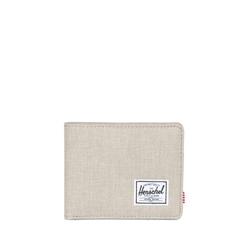 Herschel Supply Co. Roy coin RFID wallet light khaki crosshatch