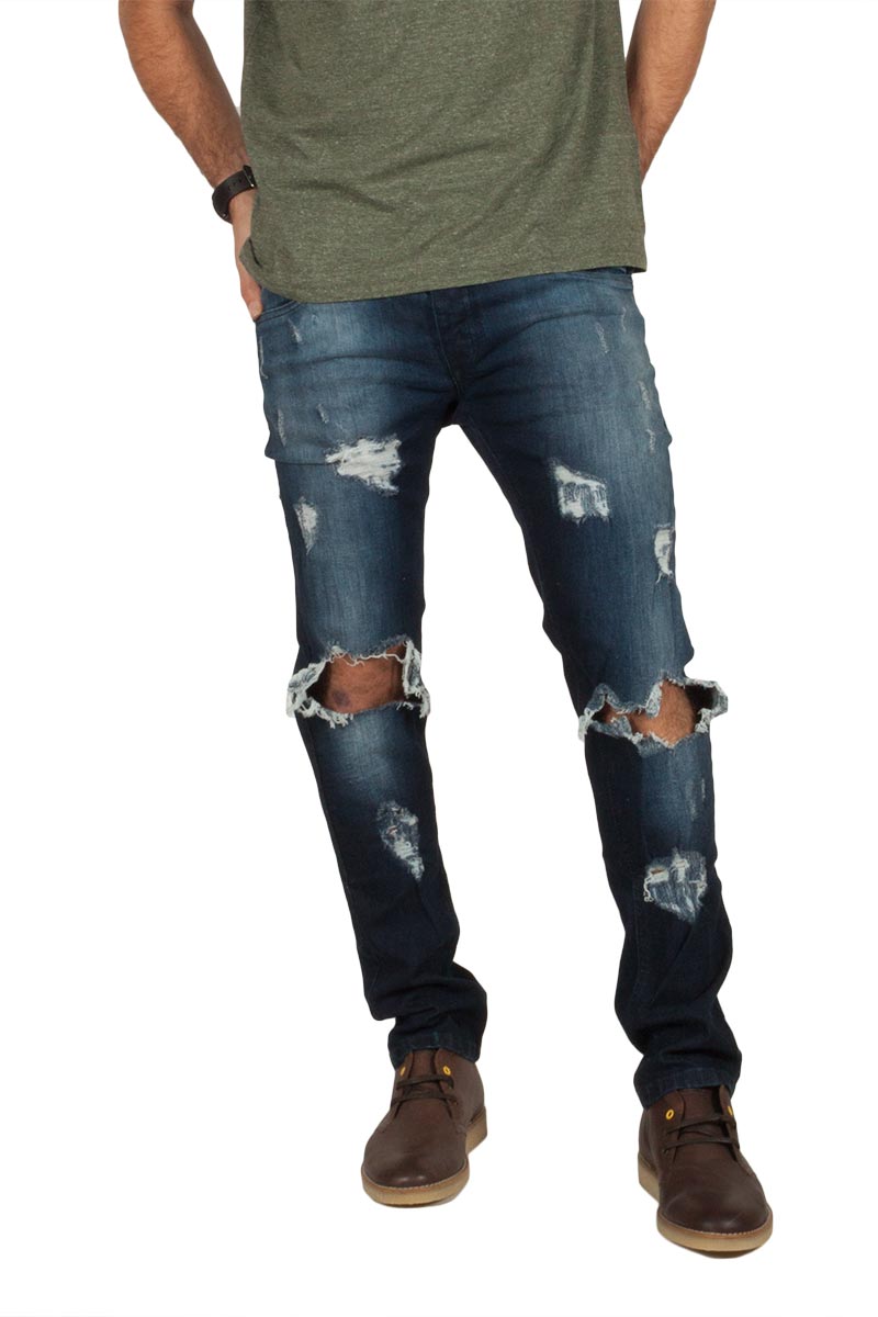 Loyalty & Faith Mold slim fit jeans με σκισίματα