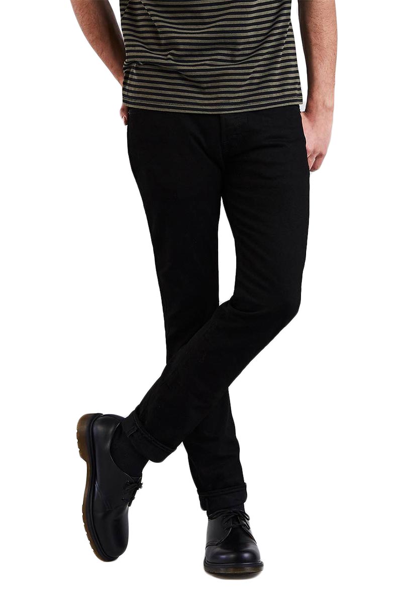 Ανδρικό LEVI'S 501® skinny stretch jeans black punk