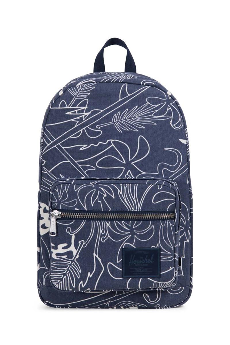 Herschel Supply Co. Pop Quiz Cotton Canvas backpack abstract island