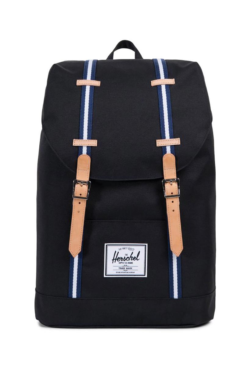 Herschel Supply Co. Retreat Offset backpack black/blueprint/white
