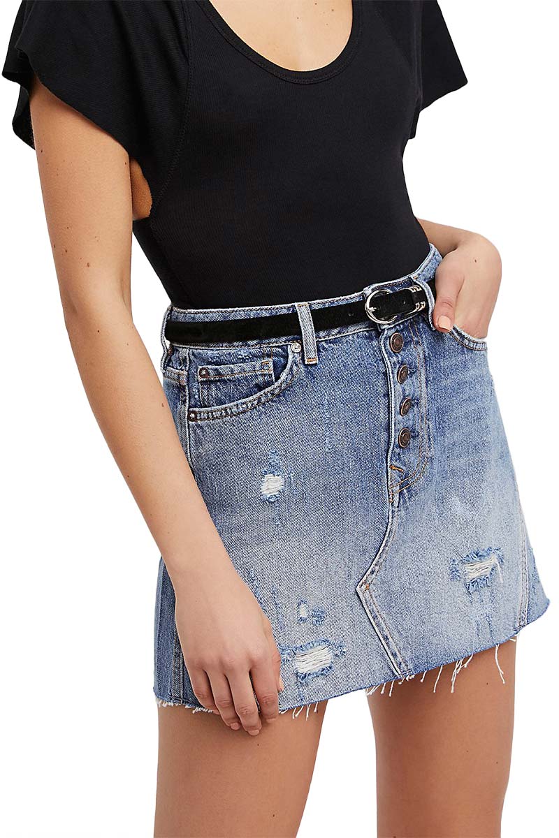 Free People denim φούστα σε Α-γραμμή