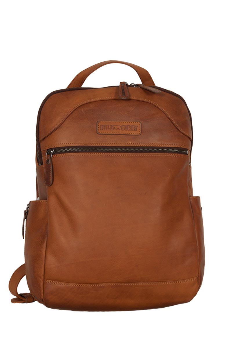Hill Burry ανδρικό δερμάτινο backpack καφέ - vb100176