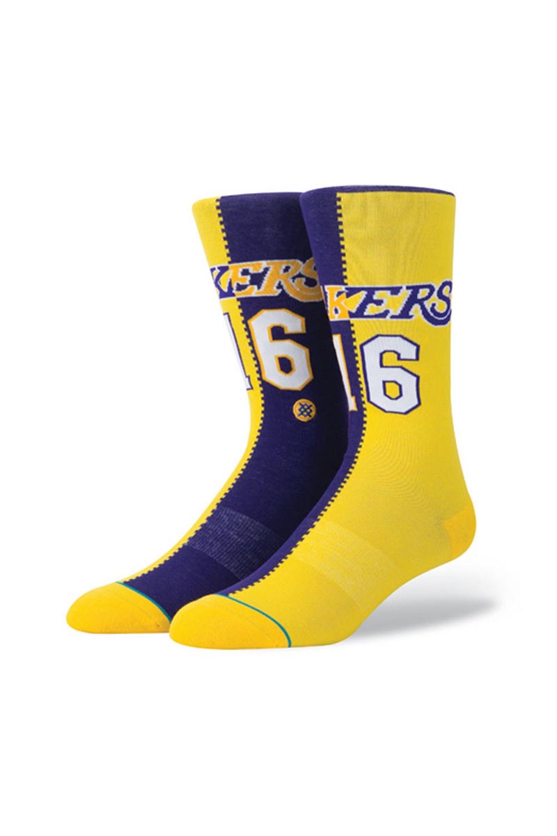 Stance Lakers split jersey ανδρικές κάλτσες κίτρινες