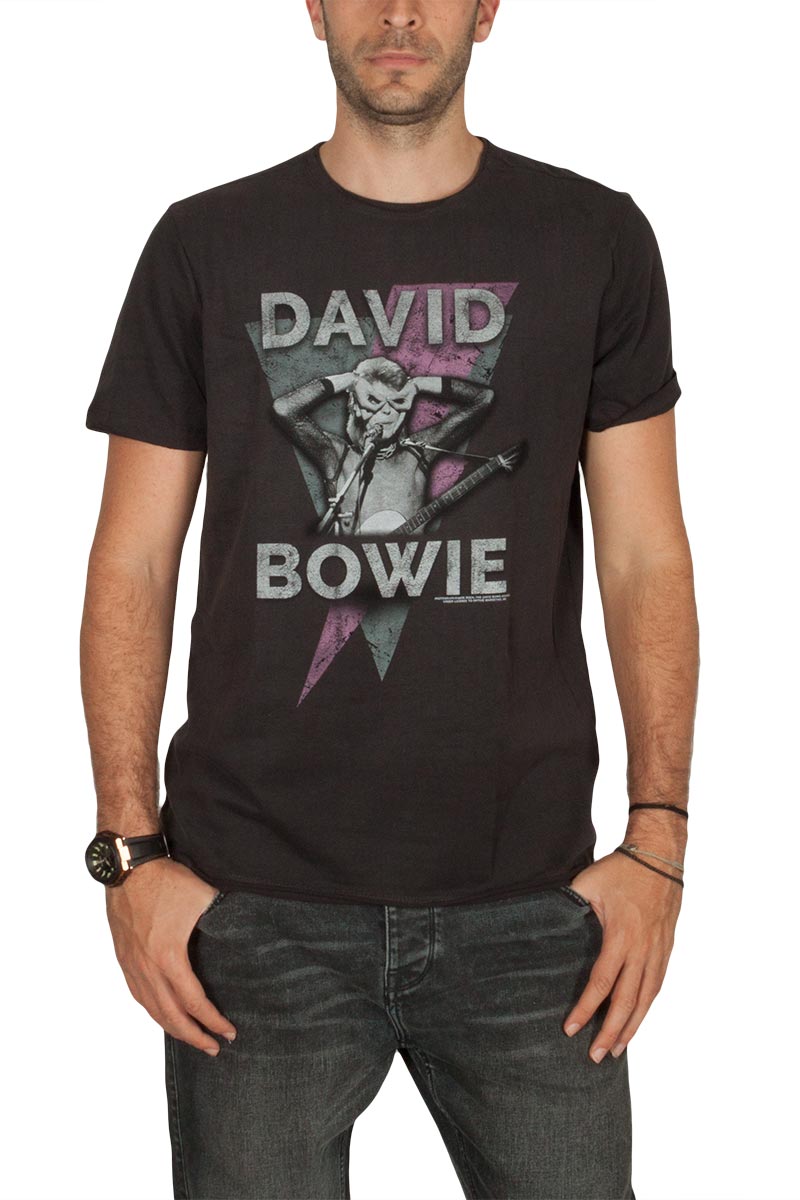 Amplified David Bowie Look into my eyes t-shirt ανθρακί