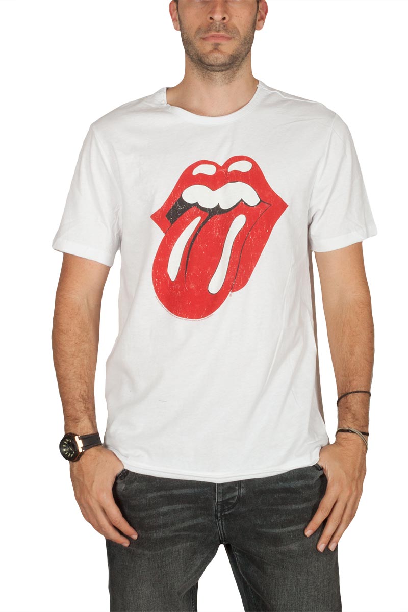 Amplified The Rolling Stones Tongue Era t-shirt λευκό