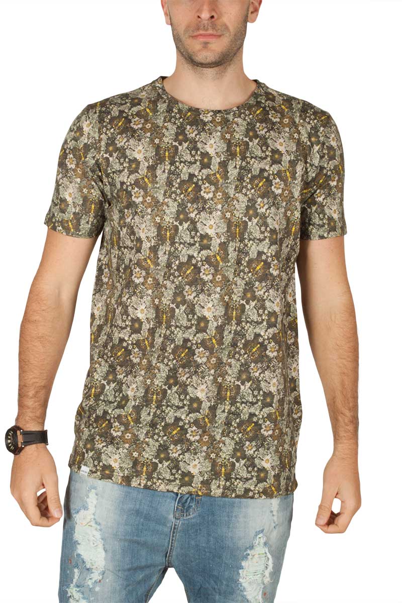 Anerkjendt Ralf ανδρικό t-shirt χακί εμπριμέ