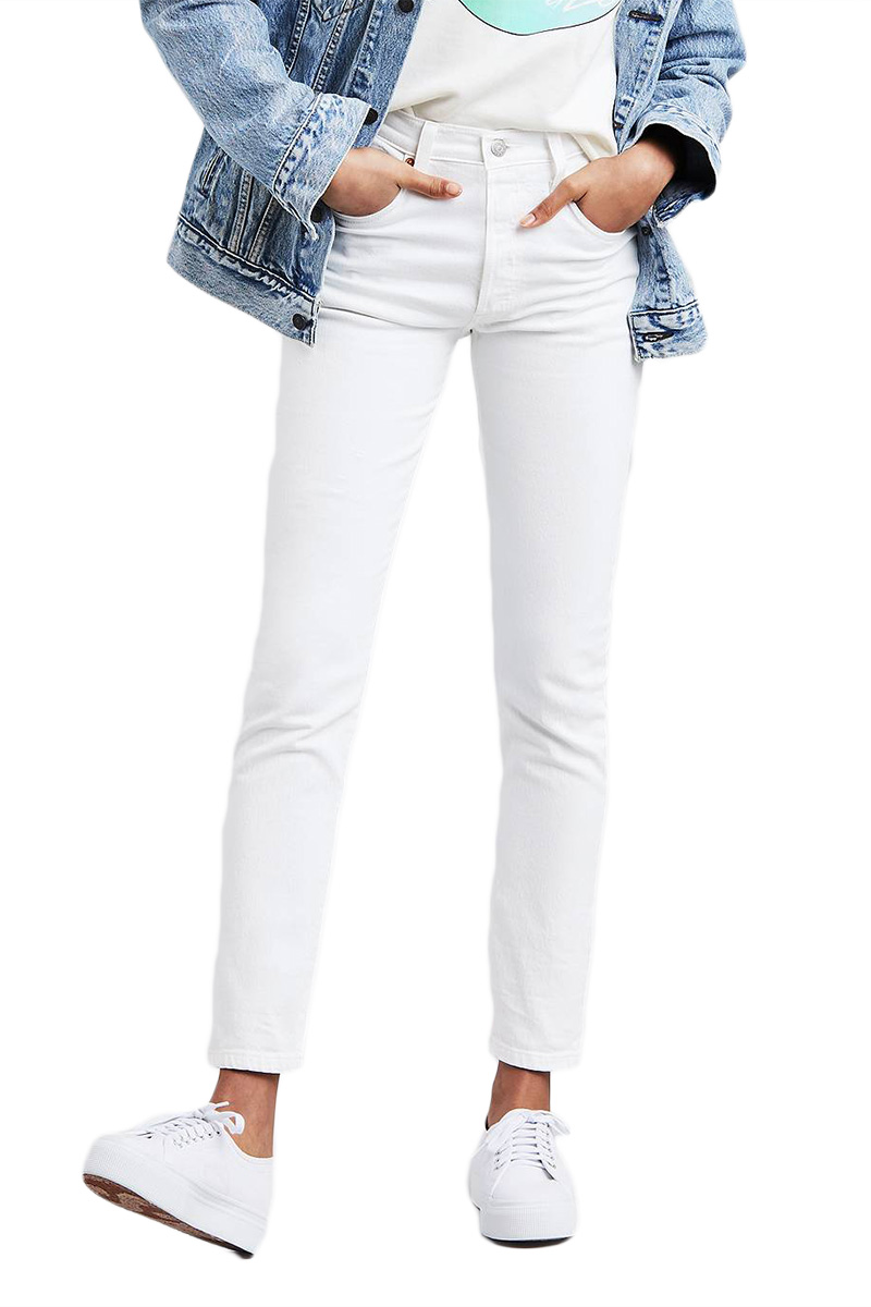 Γυναικείο LEVI'S 501® skinny Jeans λευκό