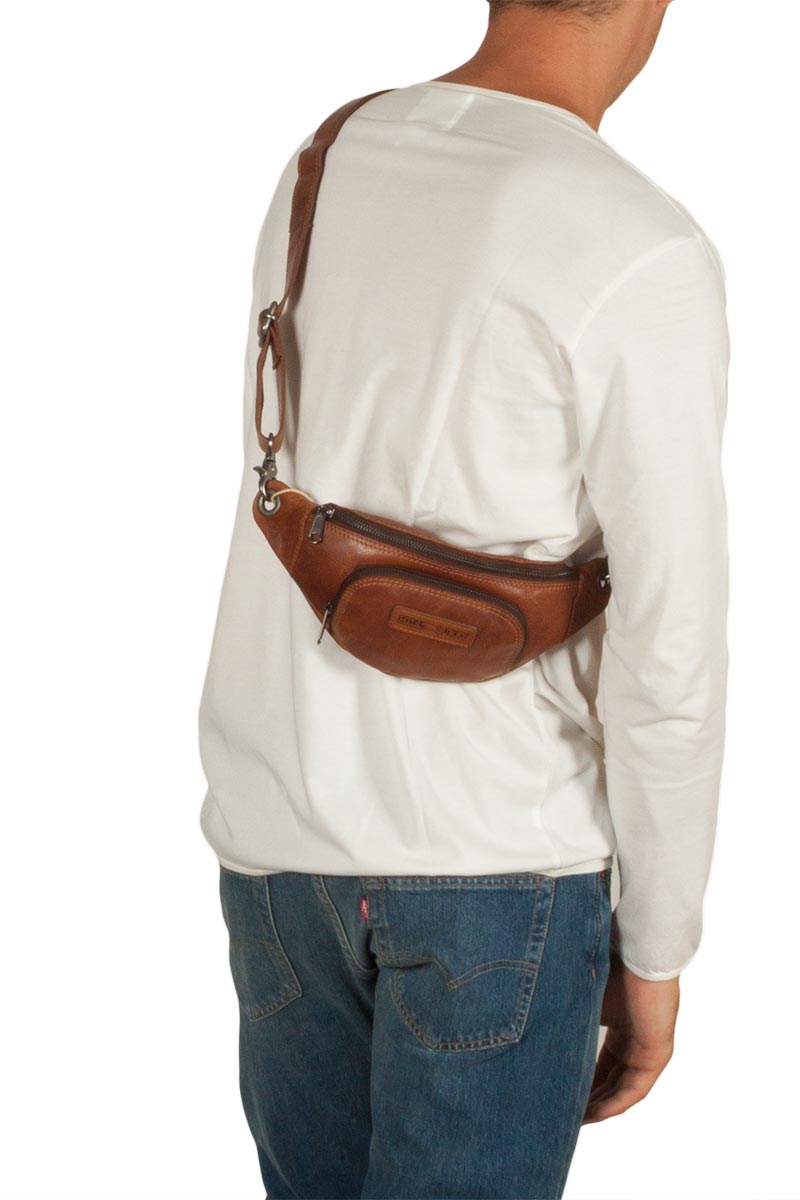 Hill Burry leather bum bag brown