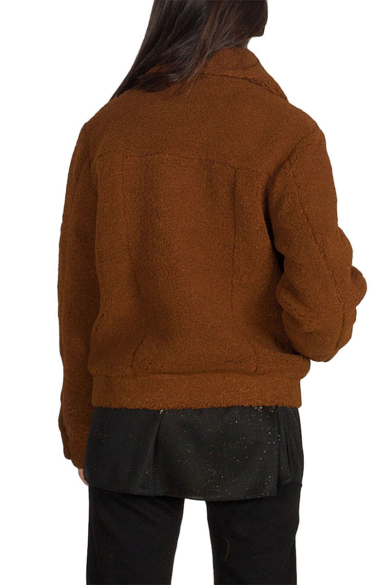 Minimum Vivien sherpa jacket light brown